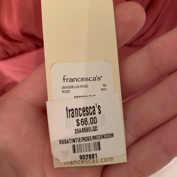 Trixxi Rose colored Silk Dress. NEVER WORN - Picture 6 of 6